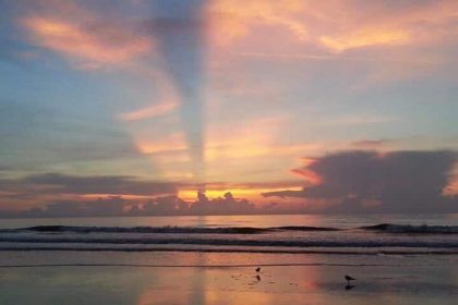 weather, sunset, coast, beach