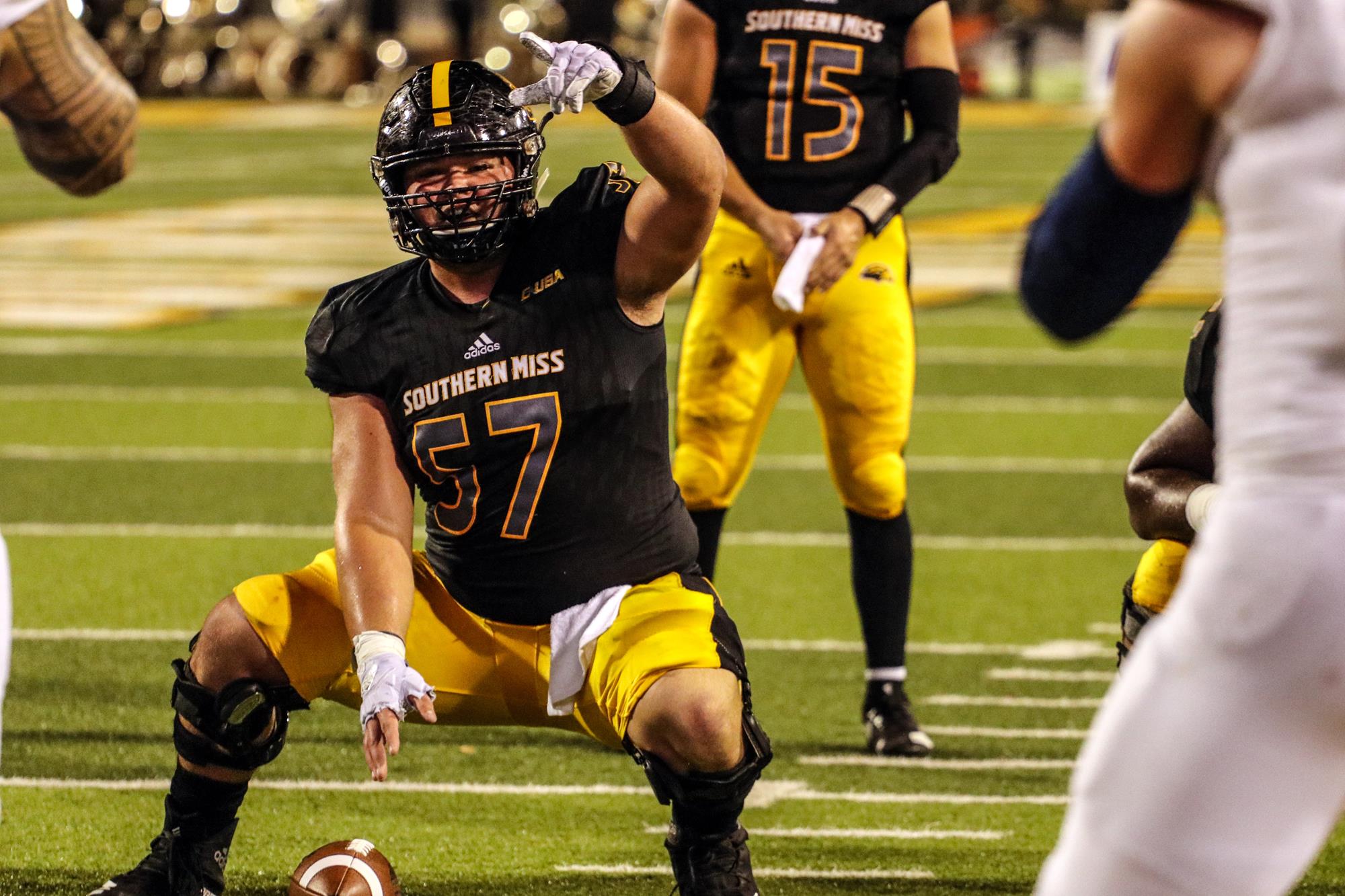 Southern Miss center gives up football in pursuit of military career