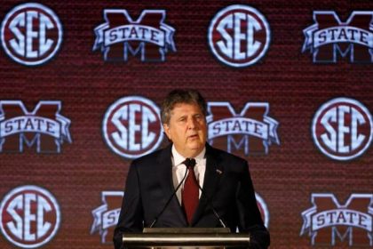 Mississippi State Bulldogs Head Coach Mike Leach at 2021 SEC Media Days