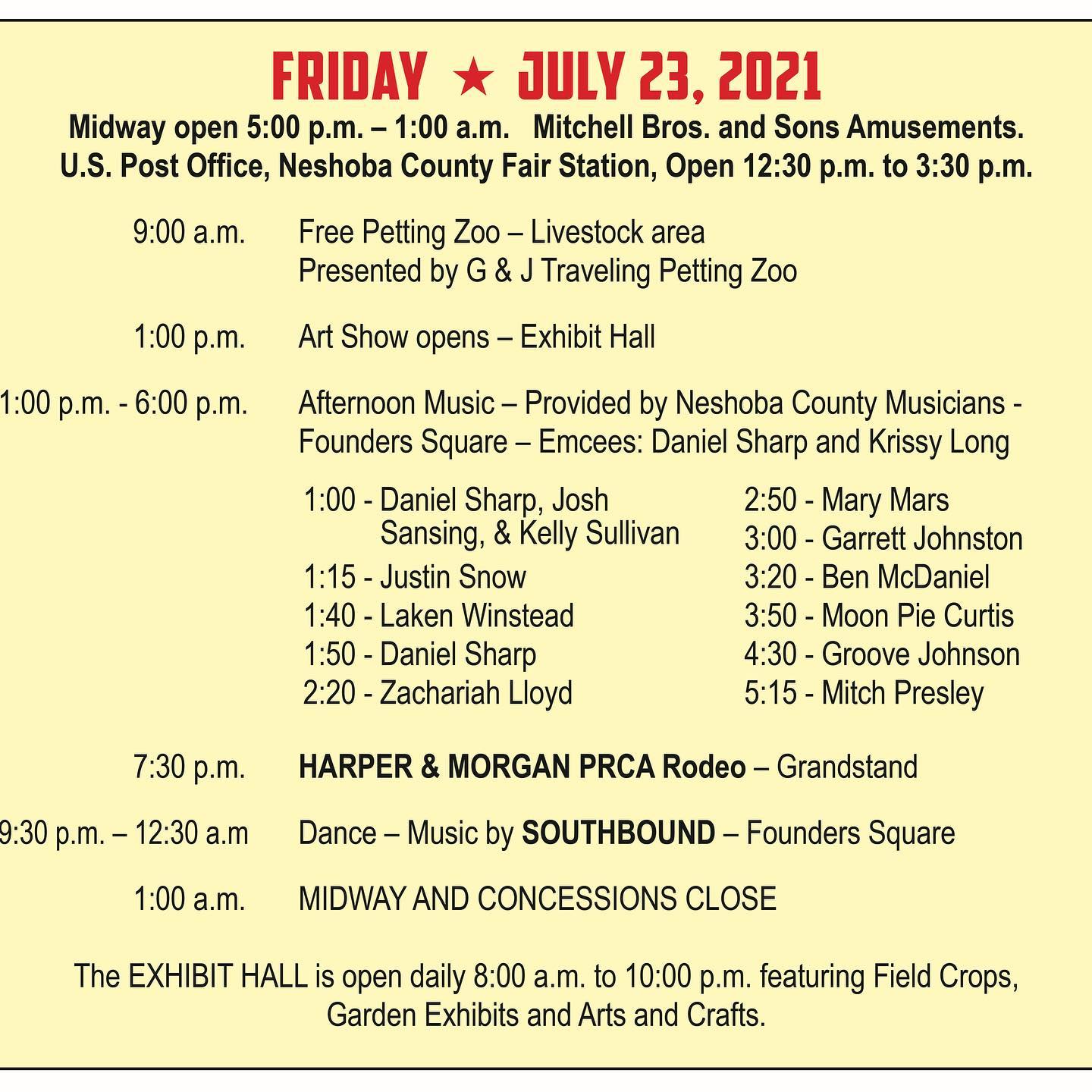 Neshoba County Fair gets underway today Here's the daily schedule