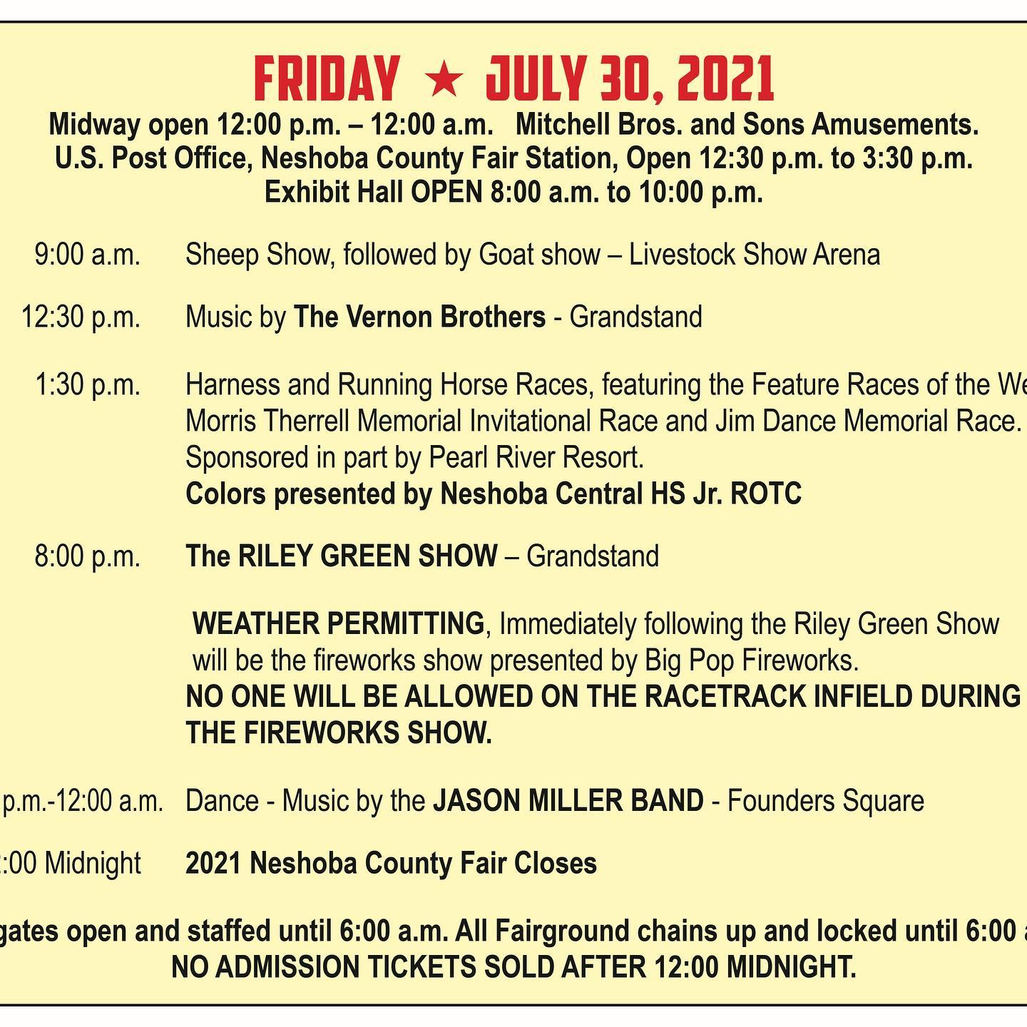 Neshoba County Fair gets underway today Here's the daily schedule