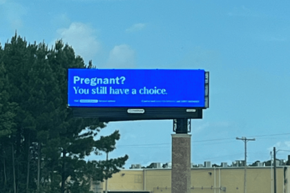 Abortion pills billboard