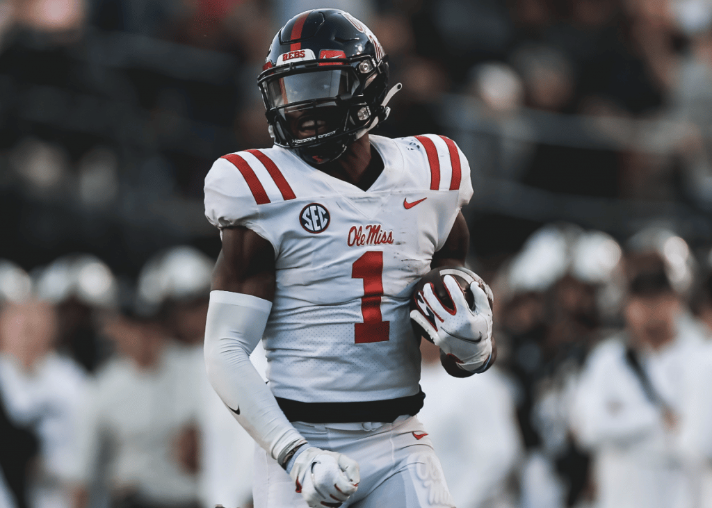 Ole Miss WR Jonathan Mingo projected to be drafted Friday night