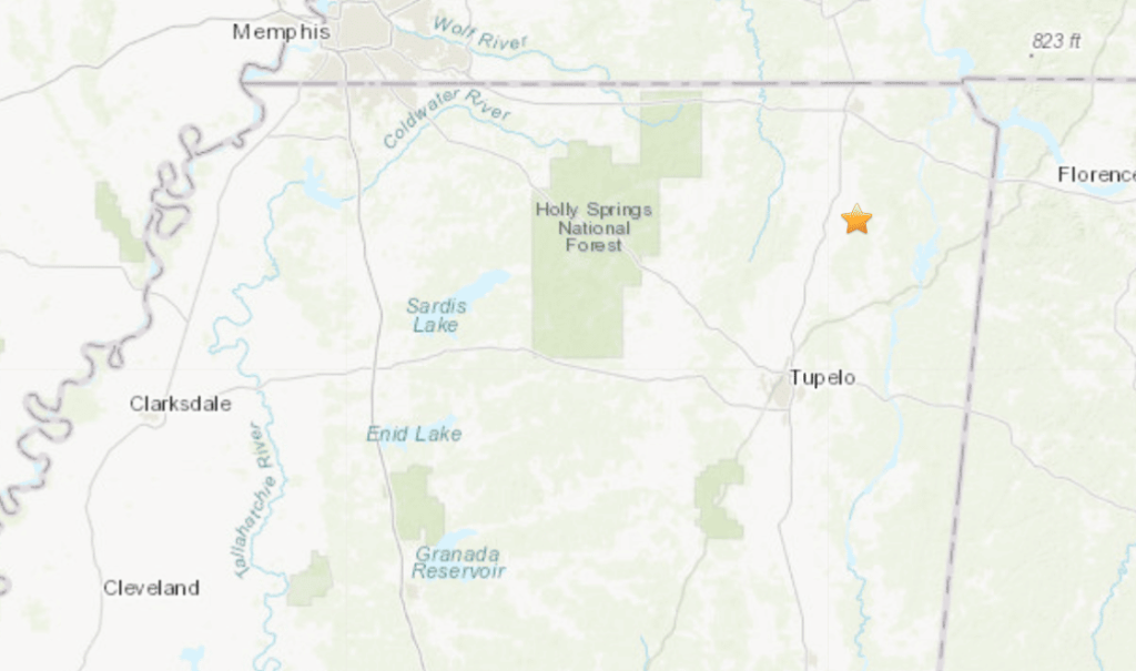 Magnitude 2.5 earthquake strikes in northeast Mississippi - SuperTalk ...