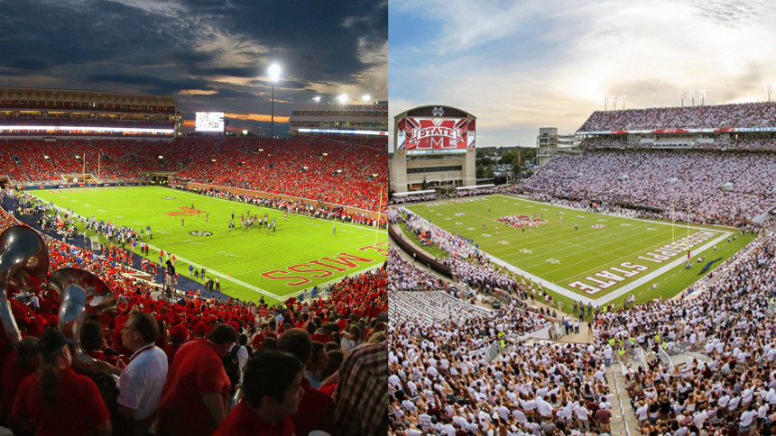 Vaught Hemingway, Davis Wade stadiums