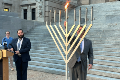 Menorah lighting