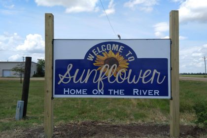 Sunflower County Welcome Sign