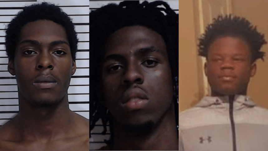 Jaleal Malone, 19; Ezequal Simmons, 20; Brenton Brumfield, 16