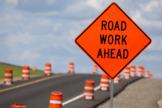 road work ahead