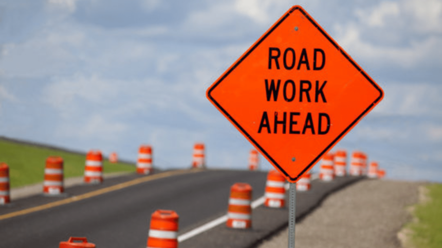 road work ahead