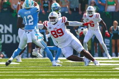 Ole Miss defensive tackle JJ Pegues has been nominated for the 2024 Allstate AFCA Good Works Team. (Photo courtesy of UM Athletics)