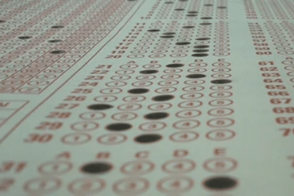 ACT scantron