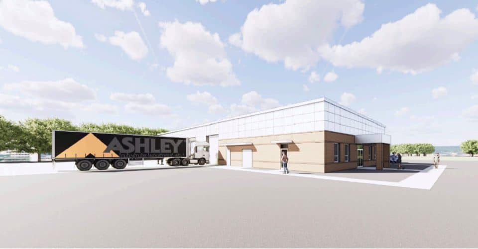 Rendering of the commercial truck driving center being built at Itawamba Community College