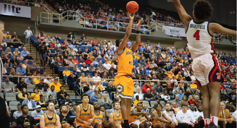 Ole Miss defeated Southern Miss 89-72 in the Mississippi Gulf Coast Coliseum in 2023. A rematch of last year's game will take place on Saturday. (Photo courtesy of USM Athletics)